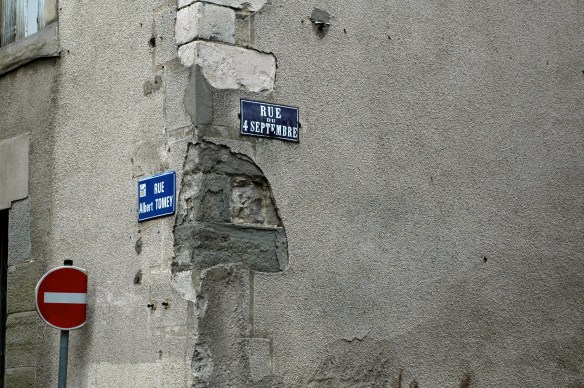 Street signs Carcassonne