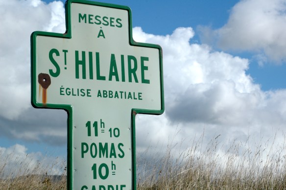 Signs to Saint-Hilaire