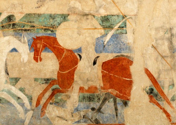 Fresco at the Carcassonne Castle